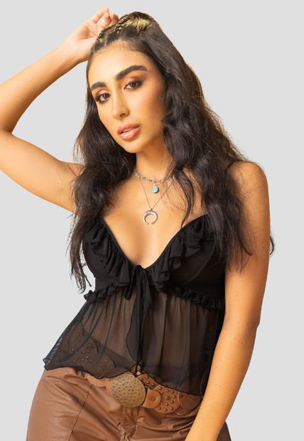 Blusa Mujer Negro Mp 107781