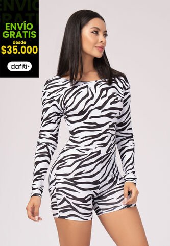 Enterizo Corto Mujer Animal-Print Mp 102931 MP