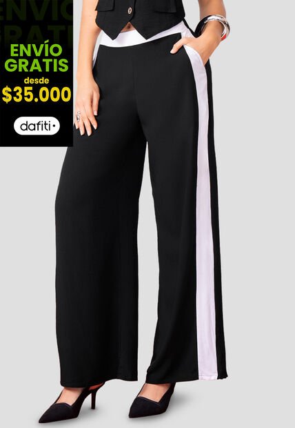 Pantalón Mujer Negro Mp 111275