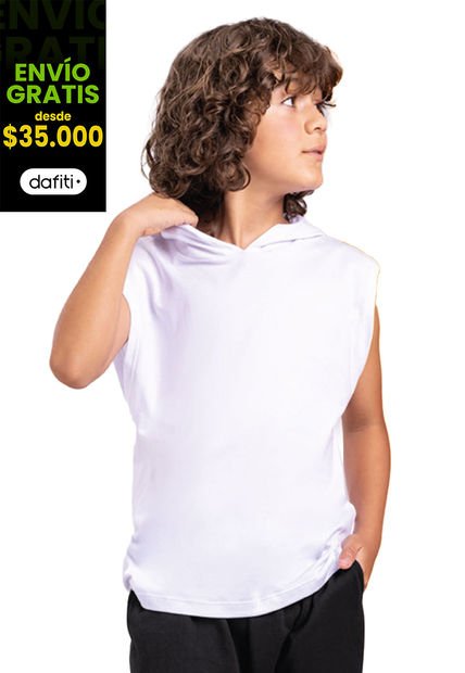Camiseta Infantil Masculino Blanco Mp 3803