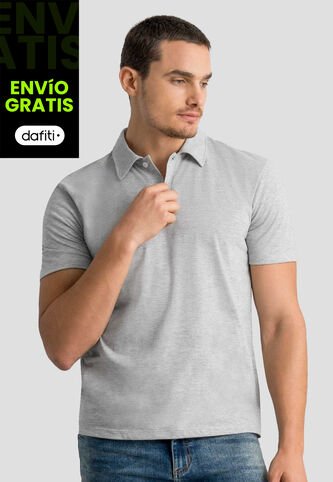 Polo Hombre Gris Jaspe Mp 113053 MP