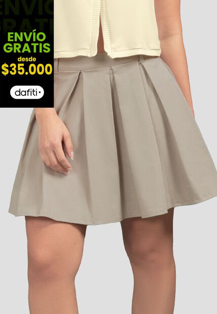 Falda Corta Mujer Latte Mp 110986