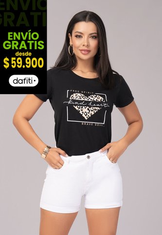 Camiseta Mujer Negro Mp 102930 MP