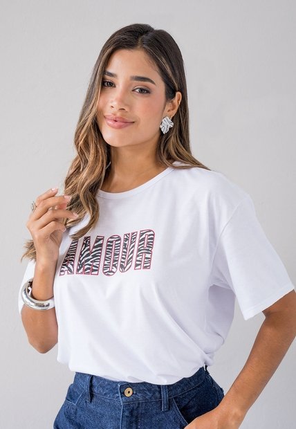 Camiseta Mujer Blanco Mp 114176