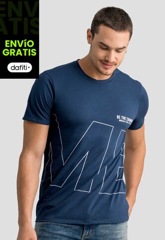 Camiseta Hombre Azul Profundo Mp 113049 MP