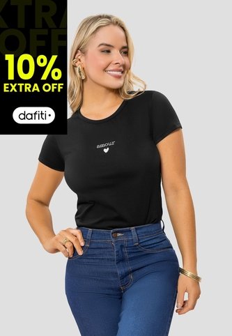 Camiseta Mujer Negro Mp 114021 MP