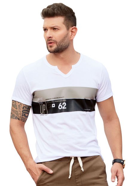 Camiseta Hombre Blanco Mp 82927