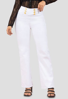 Pantalón Mujer Blanco Mp 100069