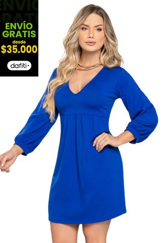 Vestido Corto Mujer Azul Mp 4739 MP