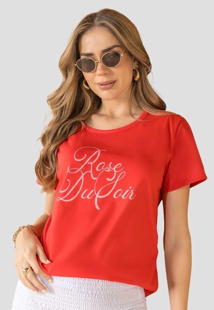 Camiseta Mujer Rojo Mp 114225