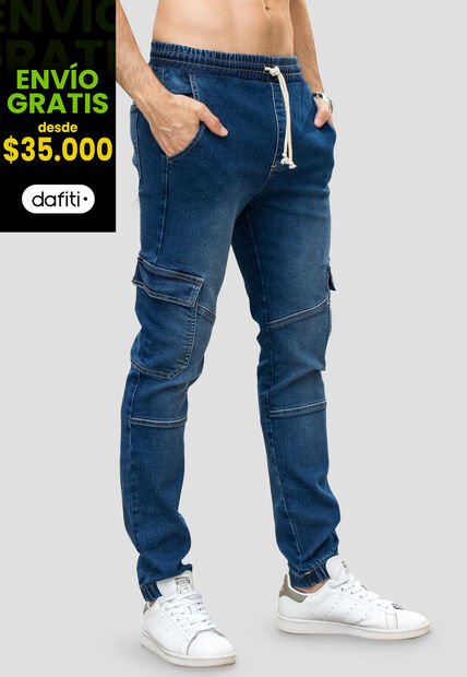 Jogger Hombre Azul Mp 110343