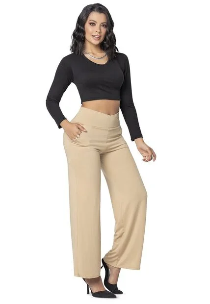 Pantalón Mujer Beige Mp 4314