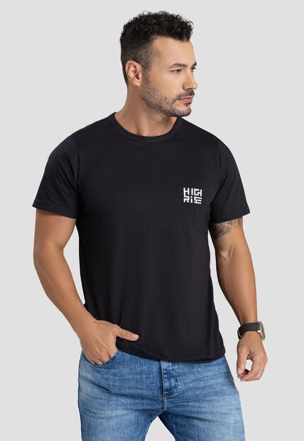 Camiseta Hombre Negro Mp 101746