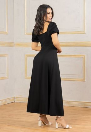 Vestido Largo Mujer Negro Mp 112045