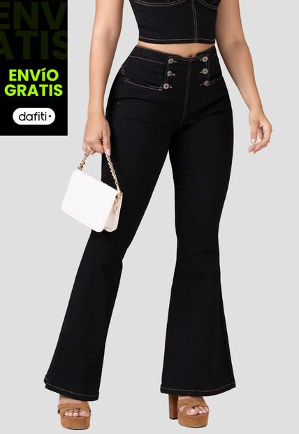 Jean Mujer Negro Mp 100321