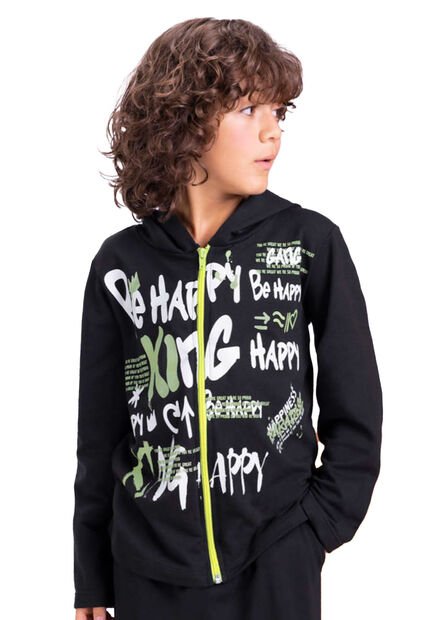 Chaqueta Infantil Masculino Negro Mp 3150