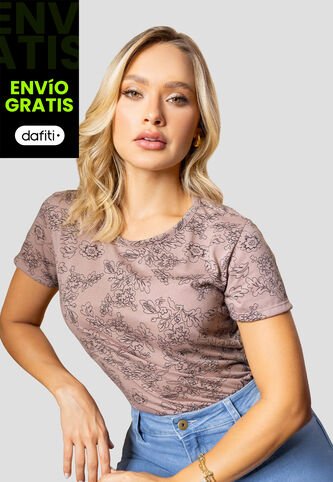 Camiseta Mujer Estampado Mp 112391 MP