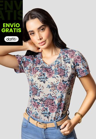 Camiseta Mujer Estampado Mp 112392 MP