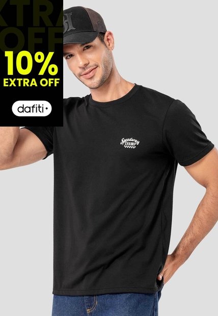 Camiseta Hombre Negro Mp 114487