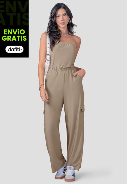 Enterizo Largo Mujer Café Pardo Mp 110267