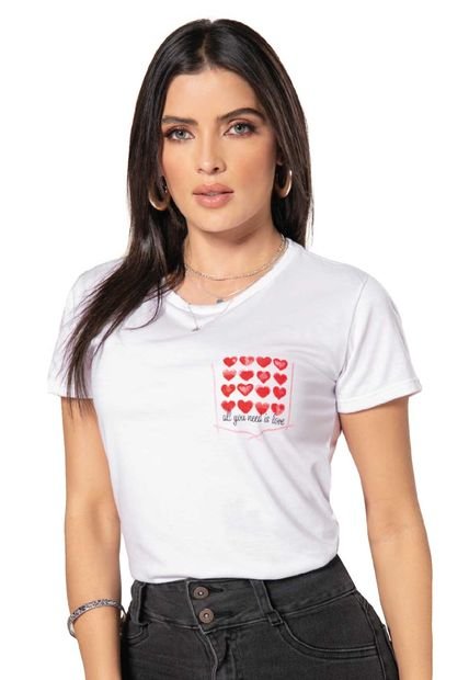 Camiseta Mujer Blanco Mp 1846
