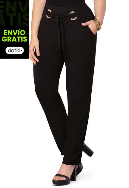 Pantalón Mujer Negro Mp 9492