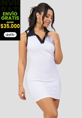 Vestido Mujer Blanco Mp 110502 MP