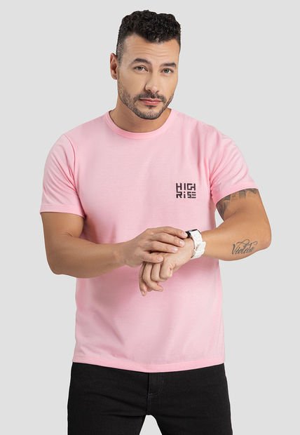 Camiseta Hombre Rosado Mp 101746