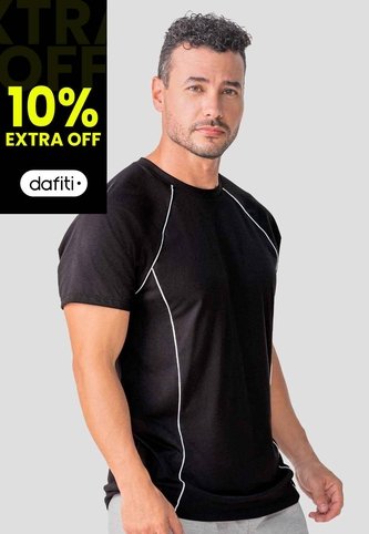 Camiseta Hombre Negro Mp 114573 MP