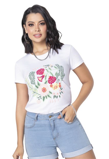 Camiseta Mujer Blanco Mp 4303