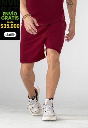 Bermuda Hombre Rojo Mp 100496