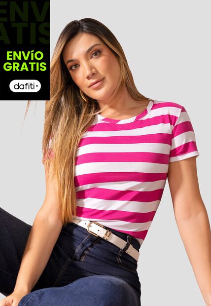 Camiseta Mujer Estampado Mp 112330