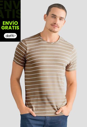 Camiseta Hombre Café Pardo Mp 112555 MP