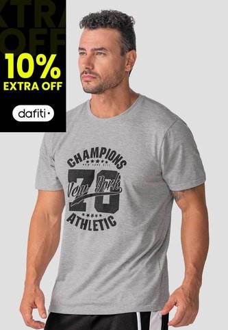 Camiseta Hombre Gris Jaspe Mp 114397 MP
