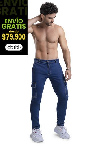 Pantalón Hombre Azul Oscuro Mp 6106 MP