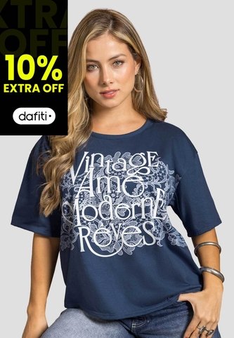 Camiseta Mujer Azul Profundo Mp 114386 MP