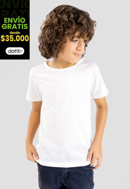 Camiseta Infantil Masculino Marfil Mp 101499