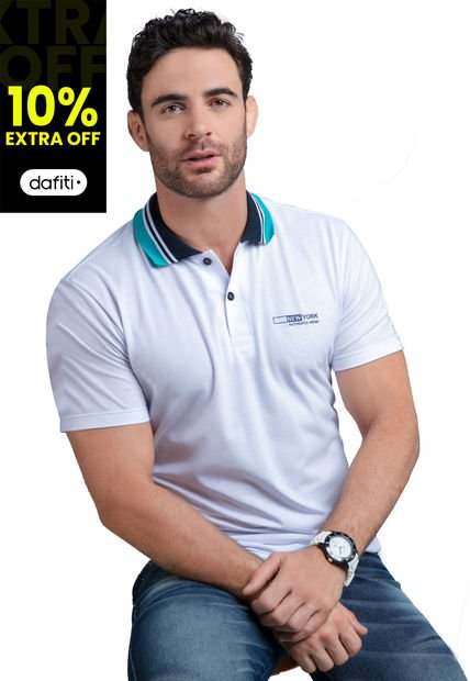 Imagen de Polo Hombre Blanco Mp 88999 por MP