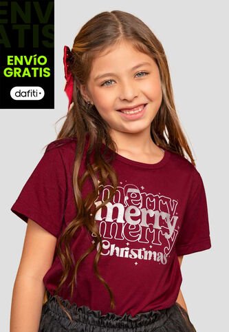 Camiseta Infantil Femenino Merlot Mp 112822 MP