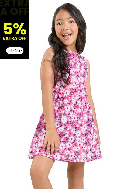 Vestido Infantil Rosa Mp 32586
