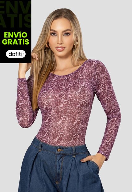 Body Mujer Estampado Mp 112520