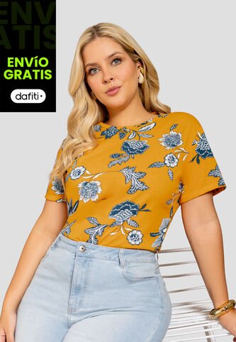 Camiseta Mujer Estampado Mp 112254 MP