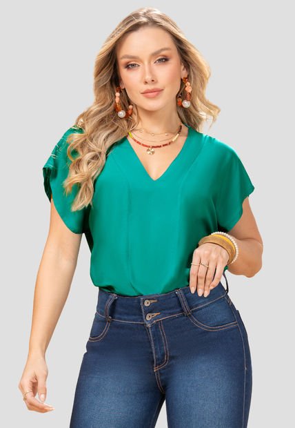 Blusa Mujer Jade Oscuro Mp 102821