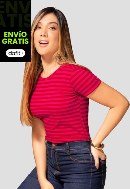 Camiseta Mujer Estampado Mp 112329