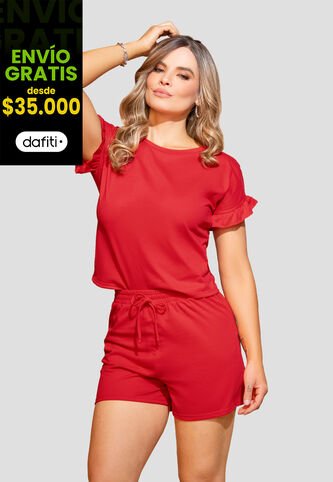 Conjunto Mujer Rojo Mp 110194 MP