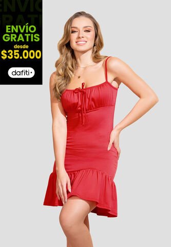 Vestido Corto Mujer Rojo Mp 32922 MP