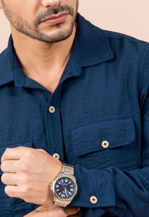 Camisa Hombre Azul Profundo Mp 110532