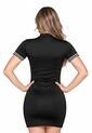 Vestido Corto Exterior Negro Mp 1066 de MP