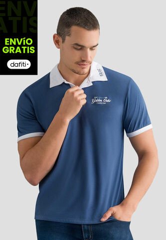 Polo Hombre Azul Profundo Mp 112551 MP
