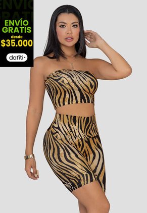 Conjunto Mujer Estampado Mp 100808